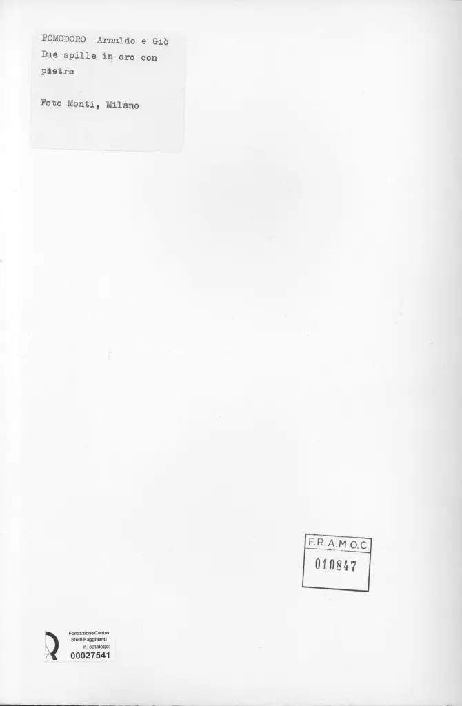 Monti, Paolo , retro