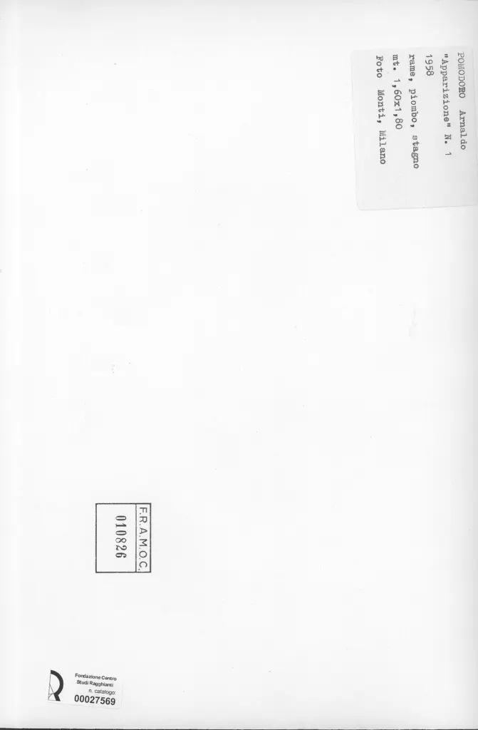 Monti, Paolo , retro