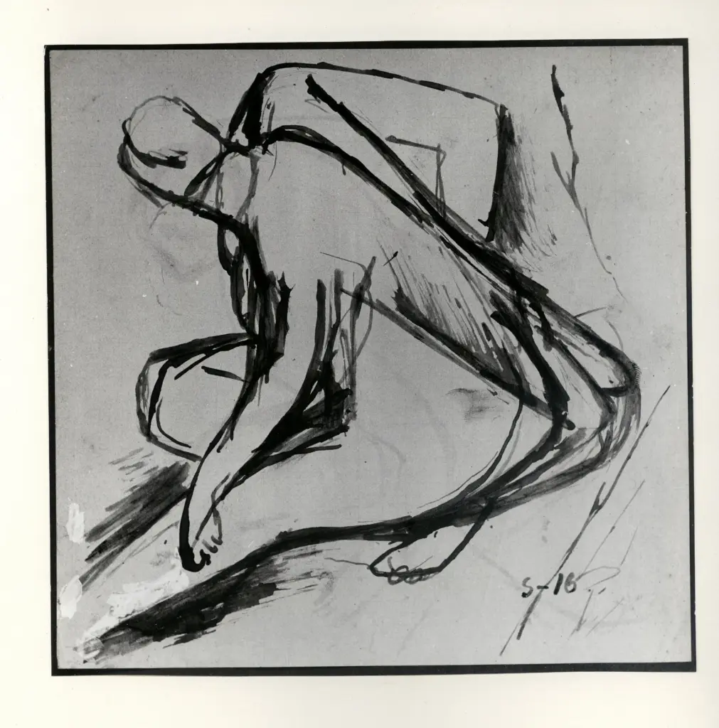 Anonimo , Pozzati, Severo - sec. XX - Disegno , fronte