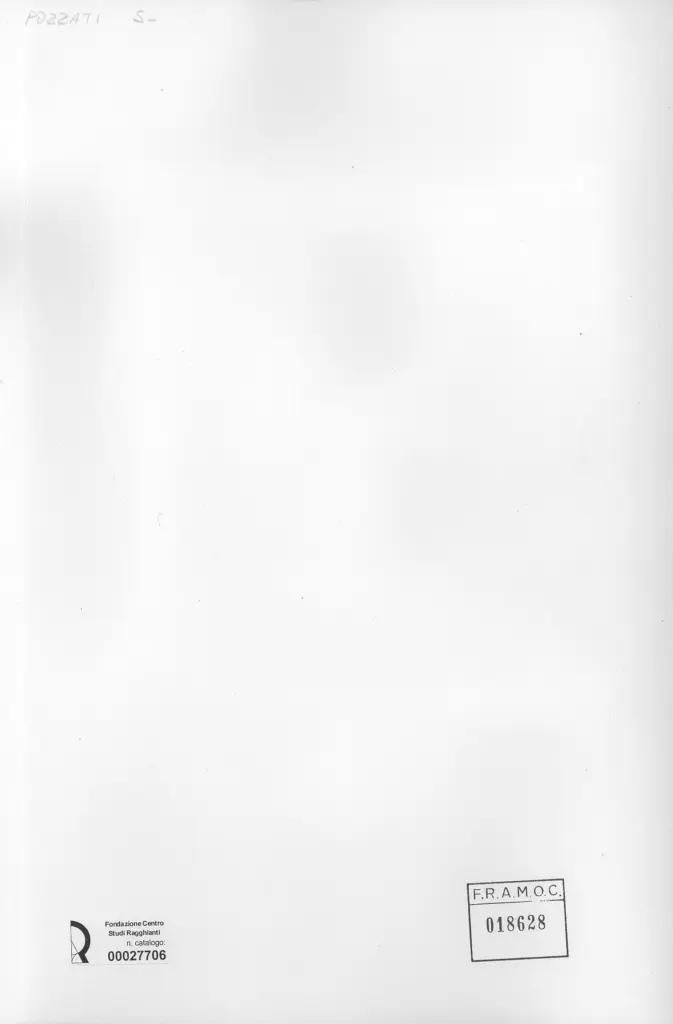 Anonimo , Pozzati, Severo - sec. XX - Figura femminile , retro