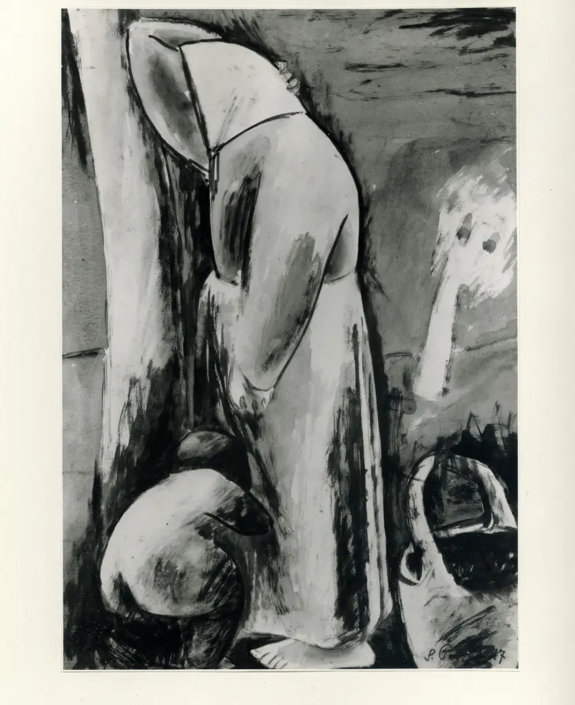 Anonimo , Pozzati, Severo - sec. XX - , fronte