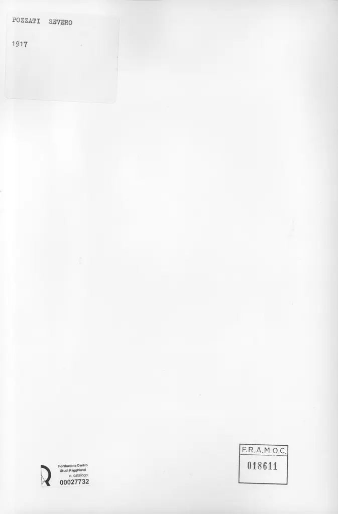 Anonimo, Anonimo , Pozzati, Severo - sec. XX - , retro