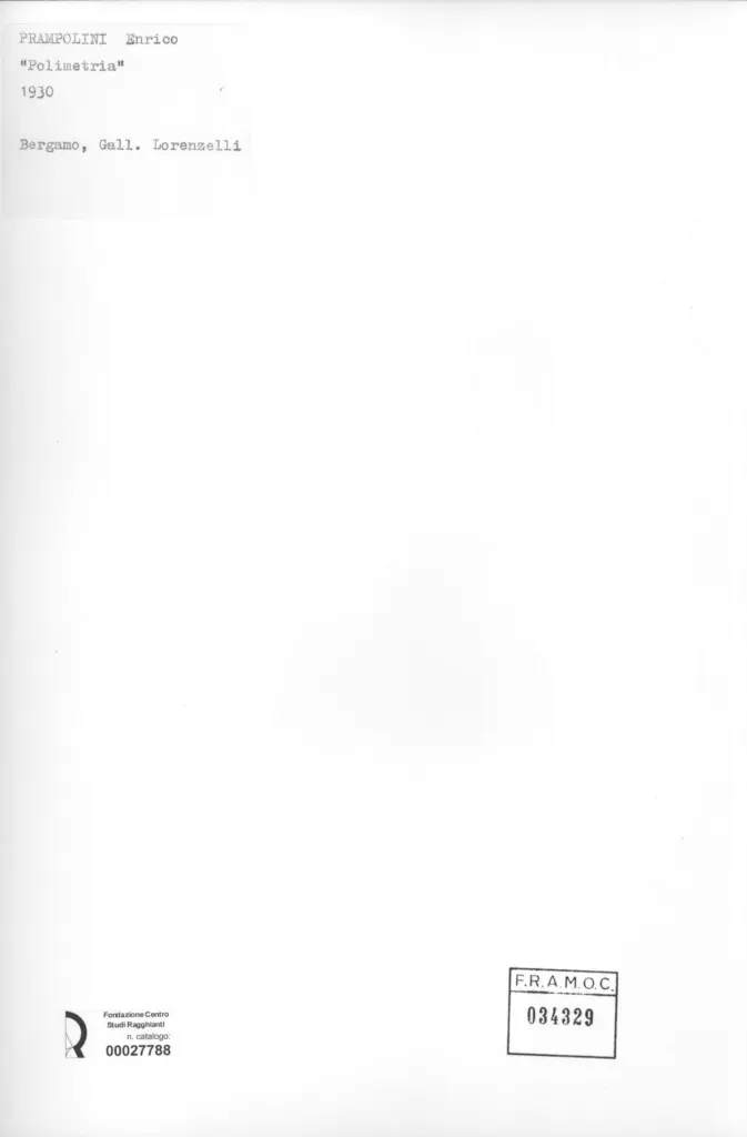 Anonimo, Anonimo , Prampolini, Enrico - sec. XX -