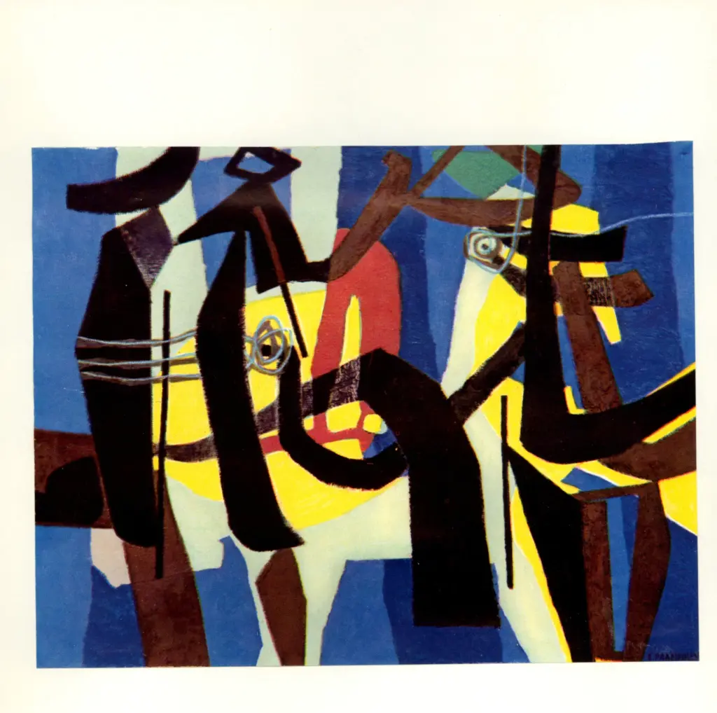 Anonimo , Prampolini, Enrico - sec. XX - Simultaneit&agrave; lineari , fronte