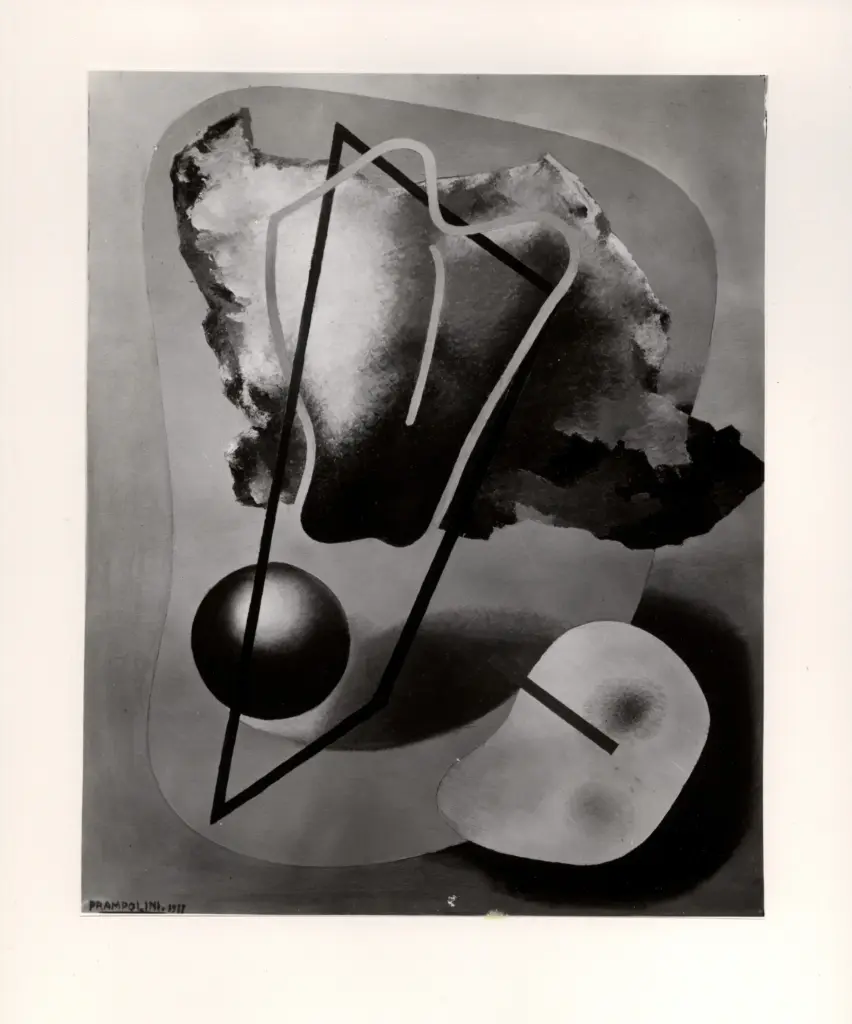Fotografia Ferruzzi , Prampolini, Enrico - sec. XX - Forme-forze nello spazio , fronte