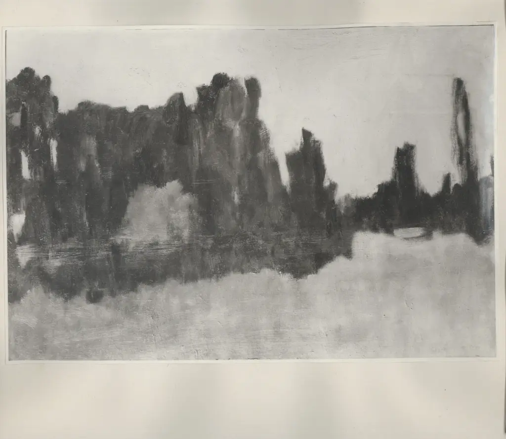 Anonimo , Pulga, Bruno - sec. XX - Paesaggio , fronte