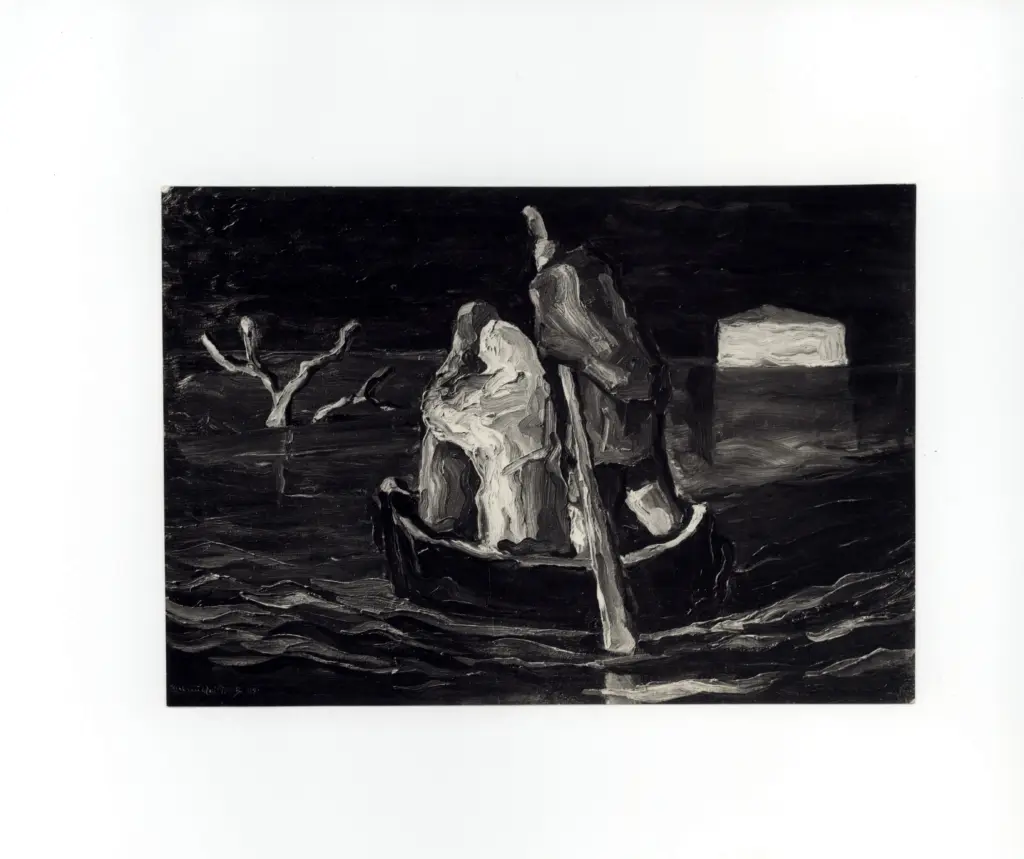 Anonimo , Quilici Buzzacchi, Mim&igrave; - sec. XX - Alluvione del Polesine