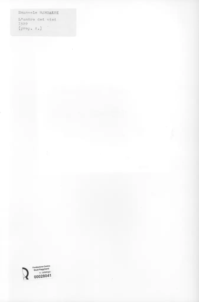 Anonimo, Anonimo , retro