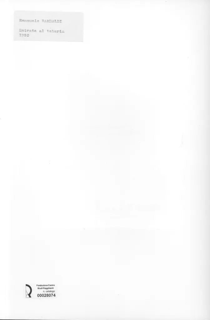 Anonimo, Anonimo , retro