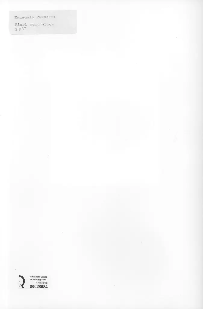 Anonimo, Anonimo , retro