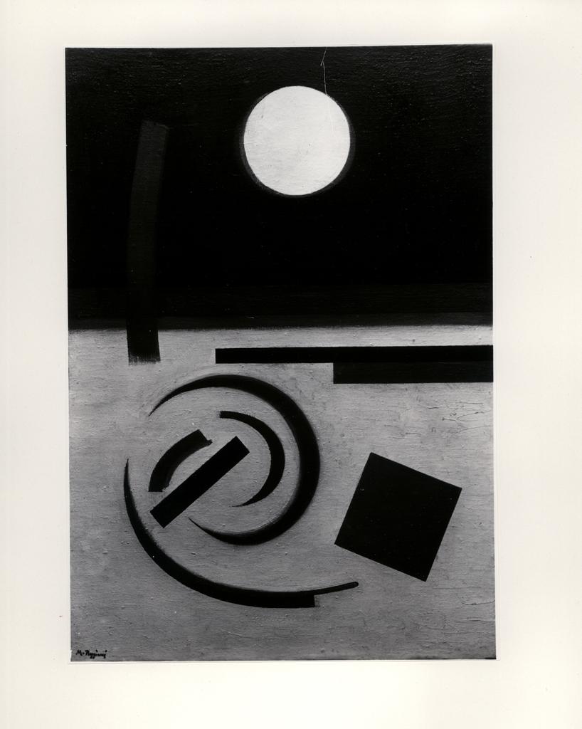 Giacomelli , Reggiani, Mauro - sec. XX - Composizione con spirale n.10 , fronte