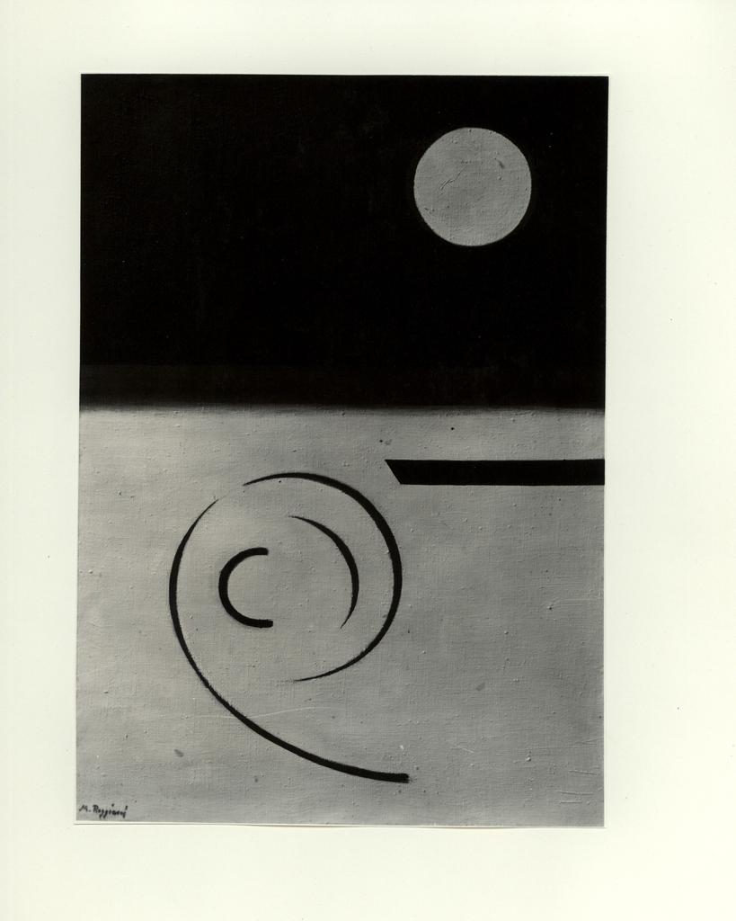 Giacomelli , Reggiani, Mauro - sec. XX - Composizione con spirale n.9 , fronte