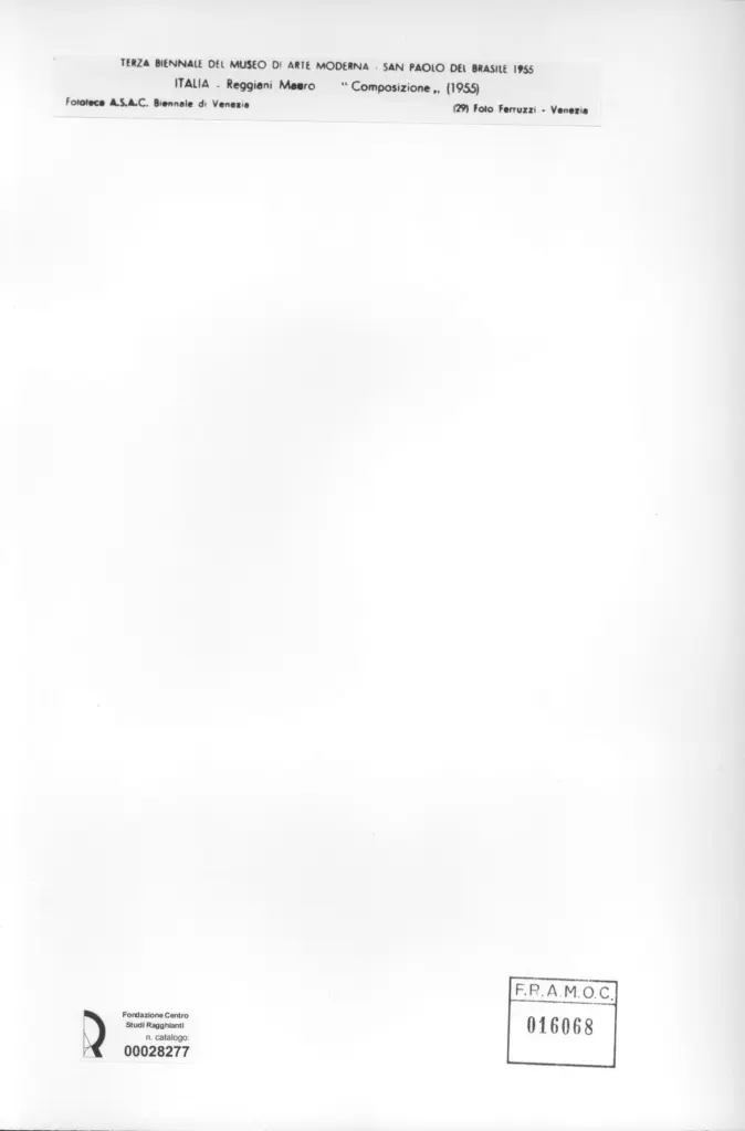 Fotografia Ferruzzi , Reggiani, Mauro - sec. XX - Composizione , retro