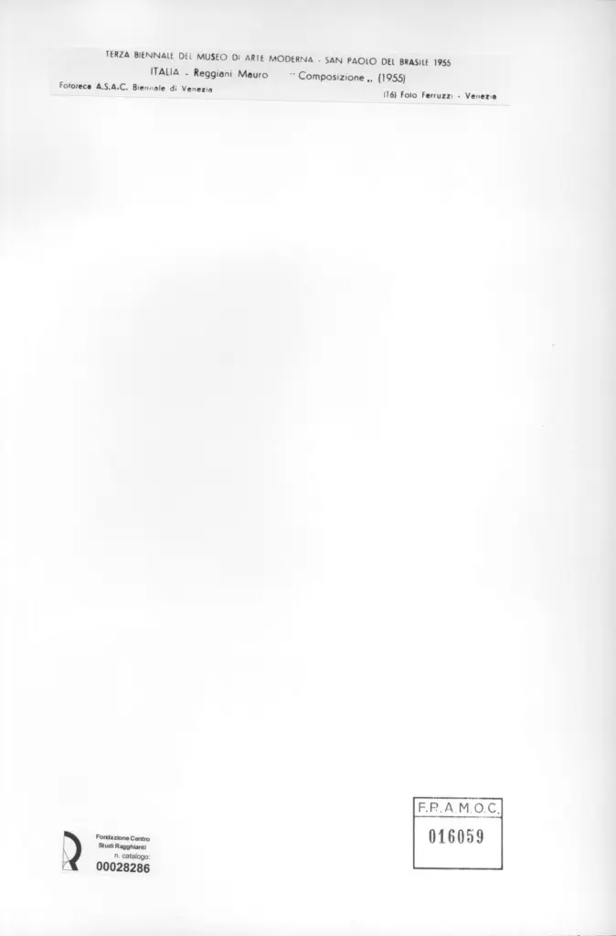 Fotografia Ferruzzi , Reggiani, Mauro - sec. XX - Composizione , retro