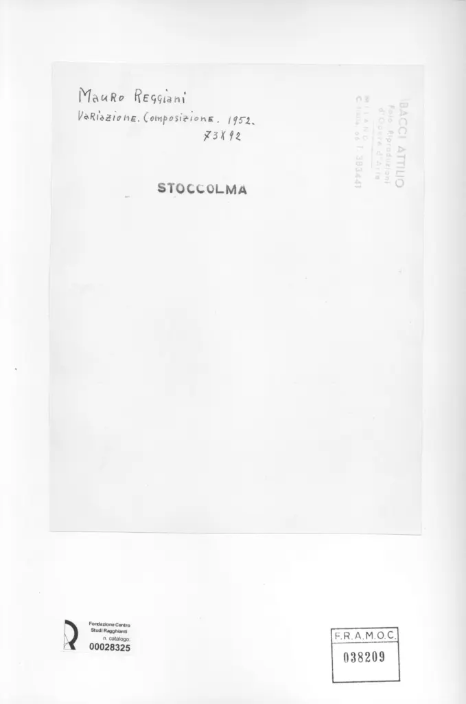 Bacci, Attilio , retro