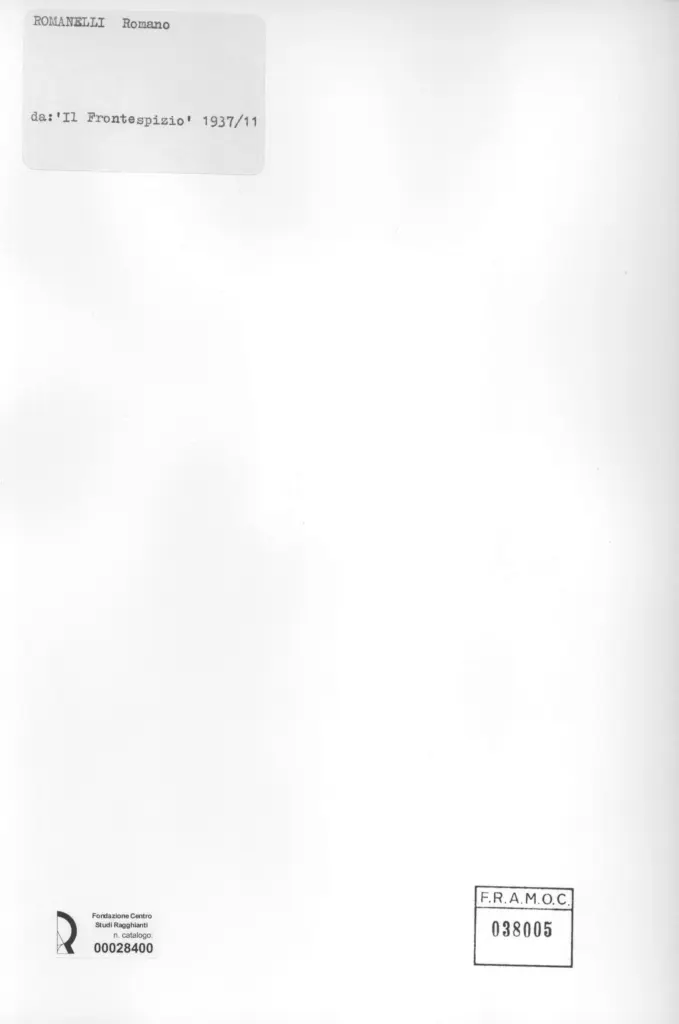 Anonimo, Anonimo , retro