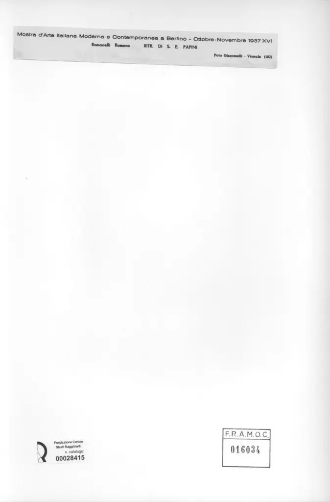 Giacomelli , Romanelli, Romano - - , retro