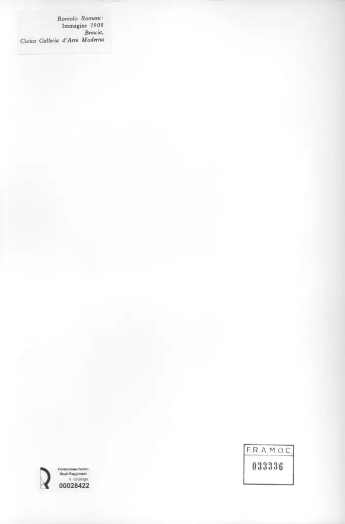 Anonimo , Romani, Romolo - sec. XX - , retro