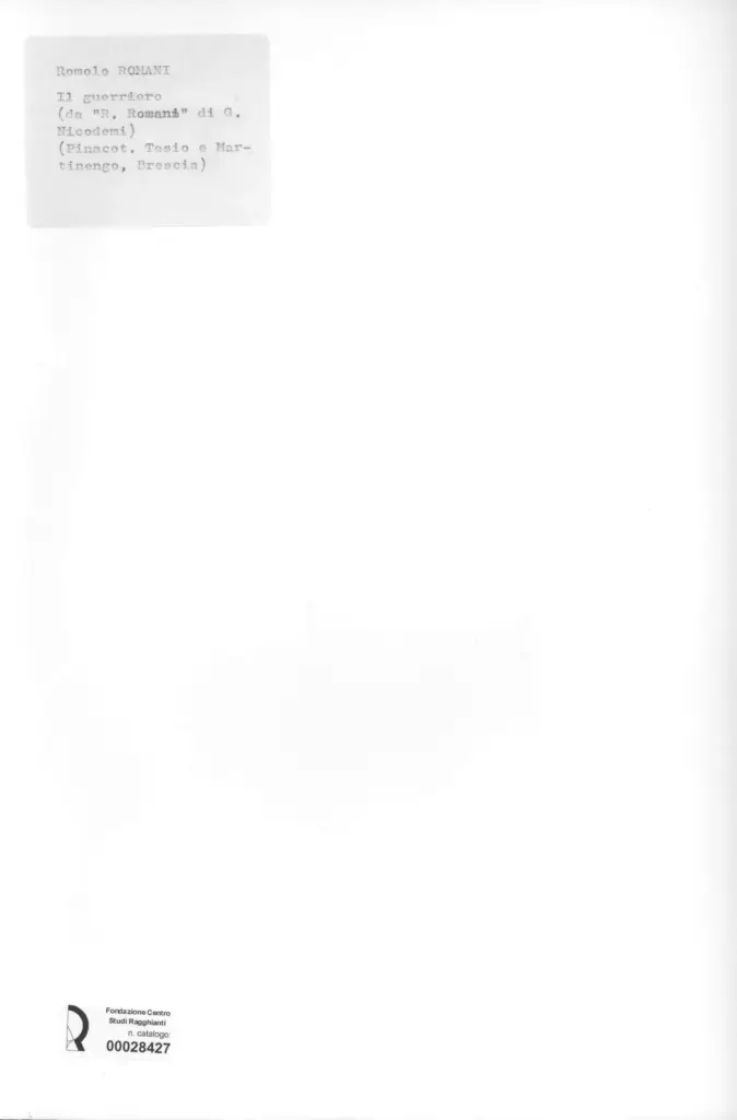 Anonimo , Romani, Romolo - -