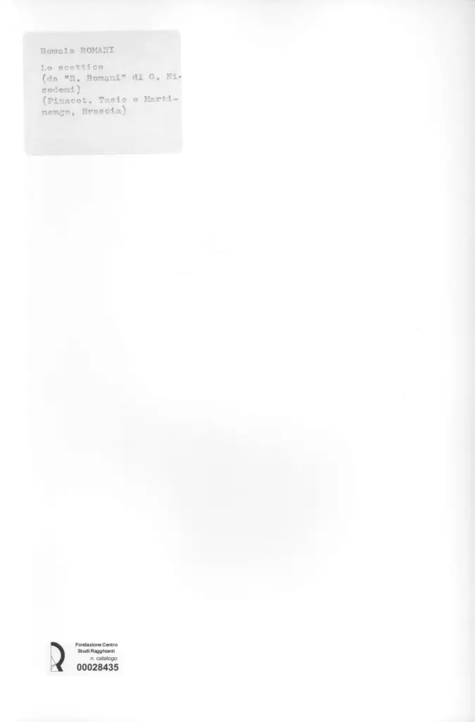 Anonimo , Romani, Romolo - -