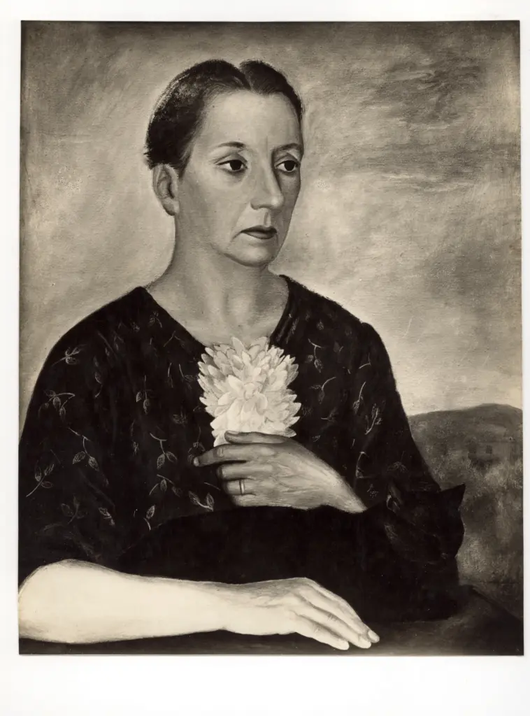 Anonimo , Romoli, Mario - sec. XX - Ritratto col gatto , fronte