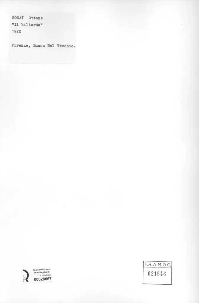 Anonimo , Rosai, Ottone - sec. XX , retro