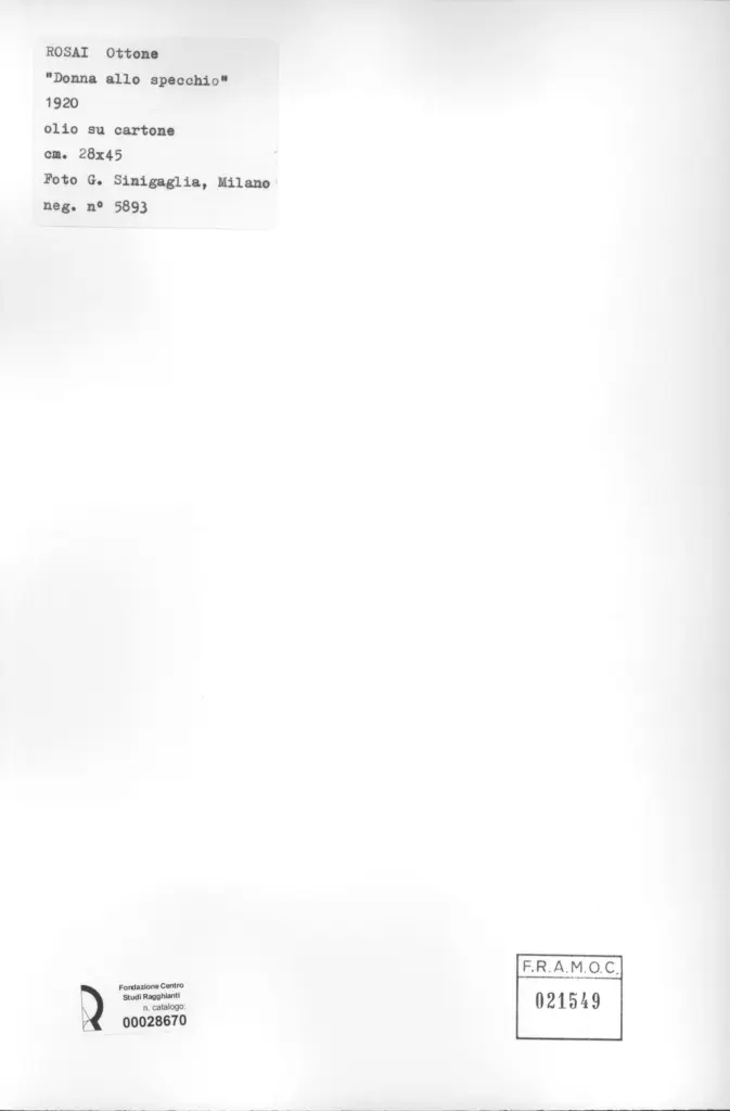 Sinigaglia, Gian , retro