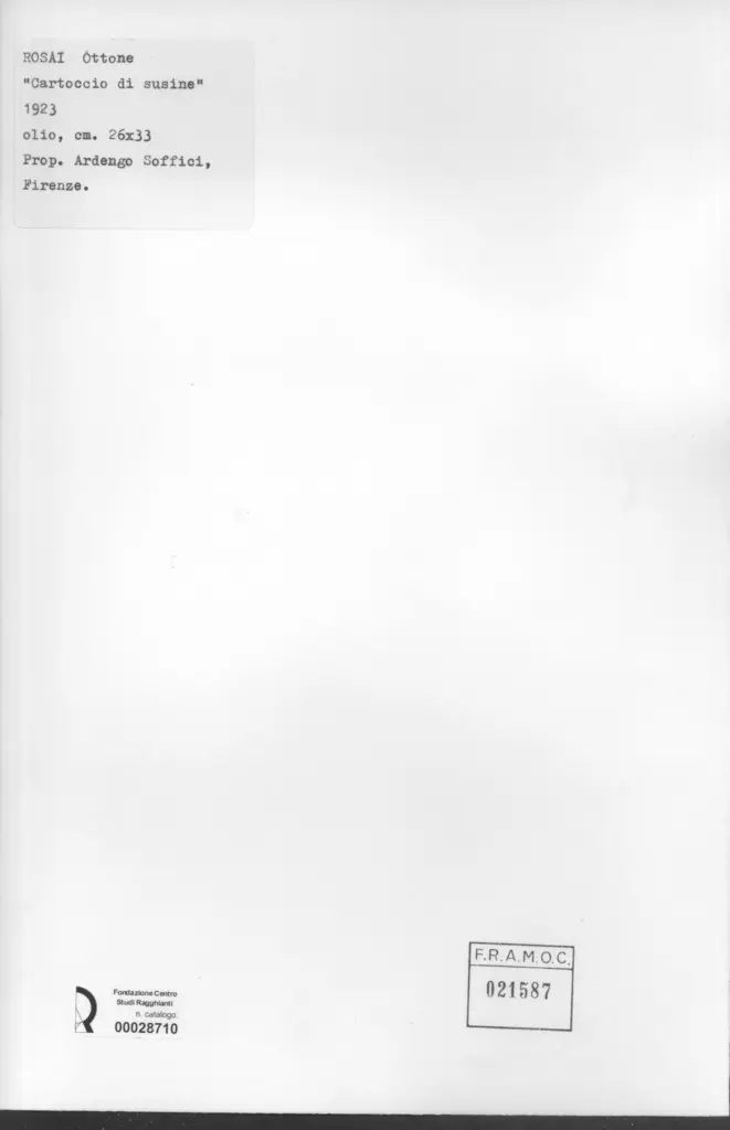 Anonimo, Anonimo , Rosai, Ottone - sec. XX -