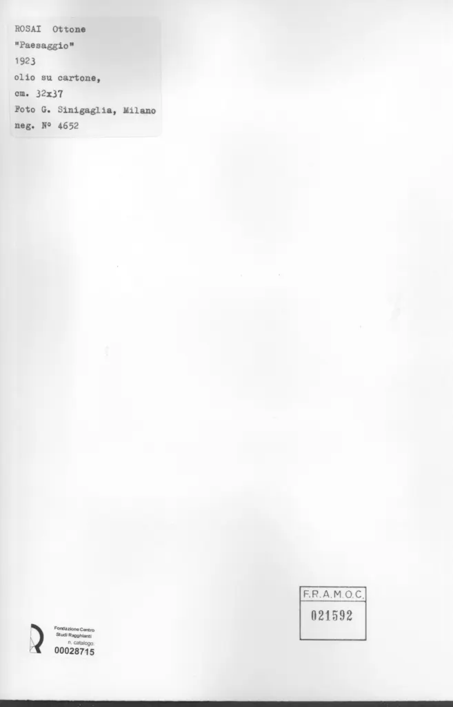 Sinigaglia, Gian , retro