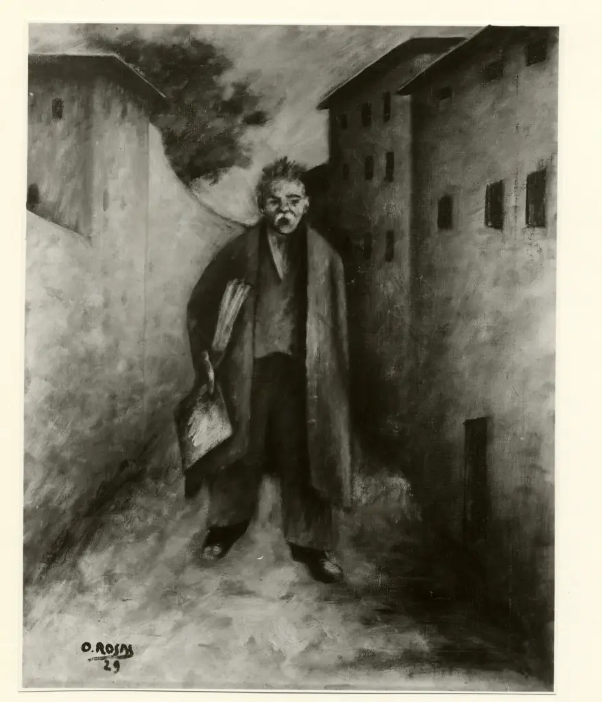 Giacomelli , Rosai, Ottone - sec. XX - Il giornalaio , fronte