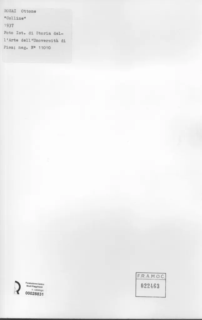 Universit&agrave; di Pisa. Dipartimento di Storia delle Arti , retro