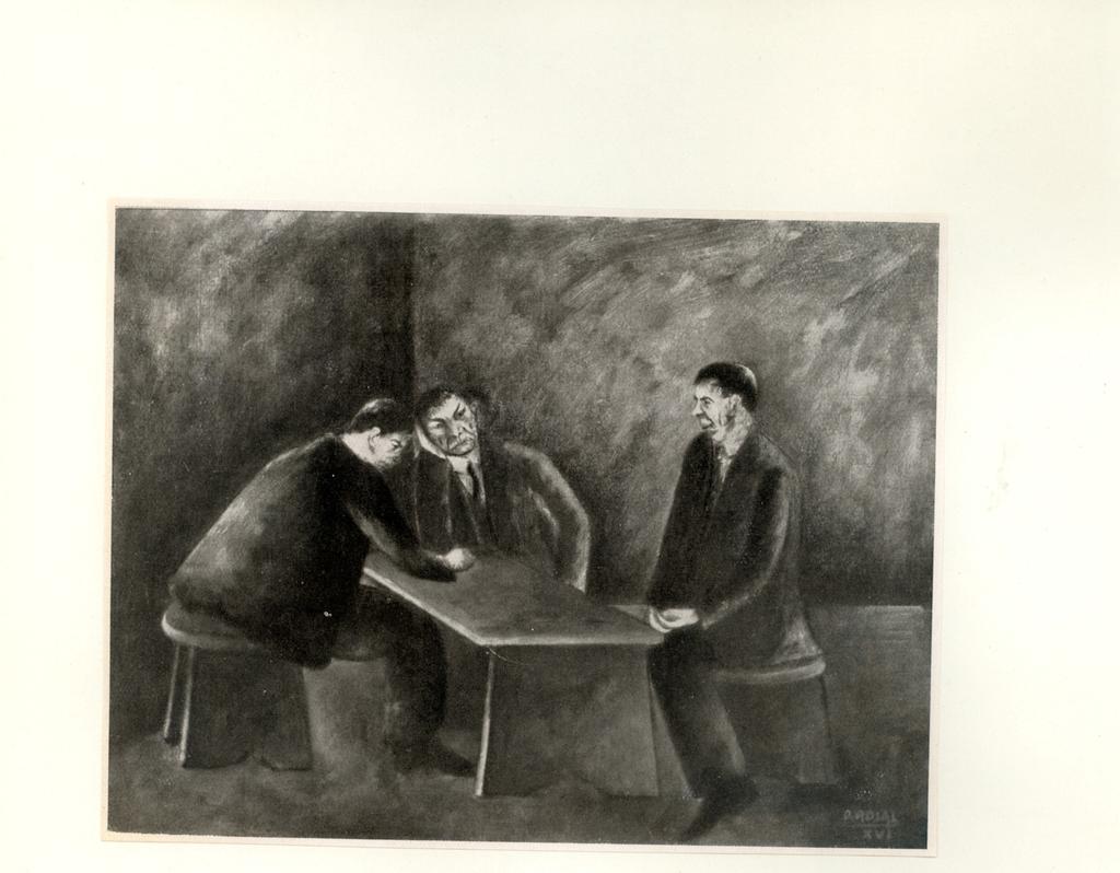 Anonimo , Rosai, Ottone - sec. XX - Terzetto , fronte