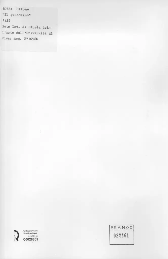 Universit&agrave; di Pisa. Dipartimento di Storia delle Arti , retro