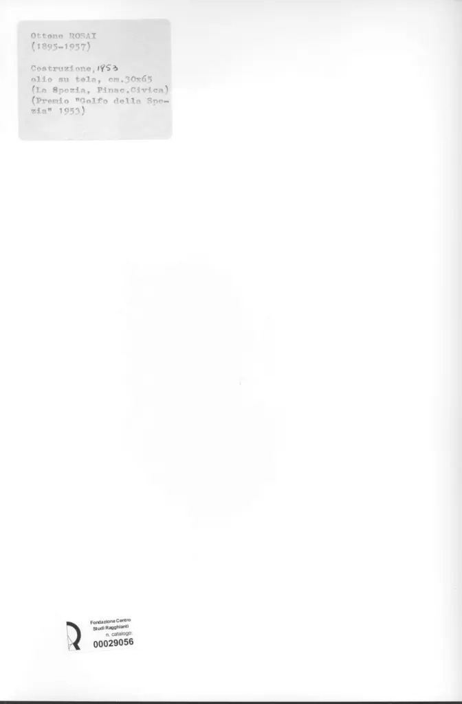 Anonimo , Rosai, Ottone - sec. XX , retro