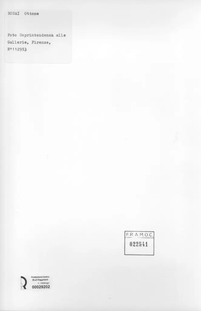 Gabinetto Fotografico della Soprintendenza Speciale per il Patrimonio Storico, Artistico ed Etnoantropologico e per il Polo Museale della citt&agrave; di Firenze , retro