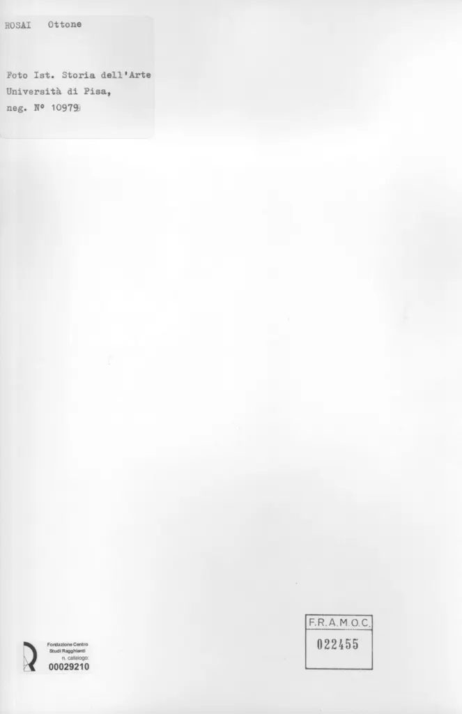 Universit&agrave; di Pisa. Dipartimento di Storia delle Arti , retro