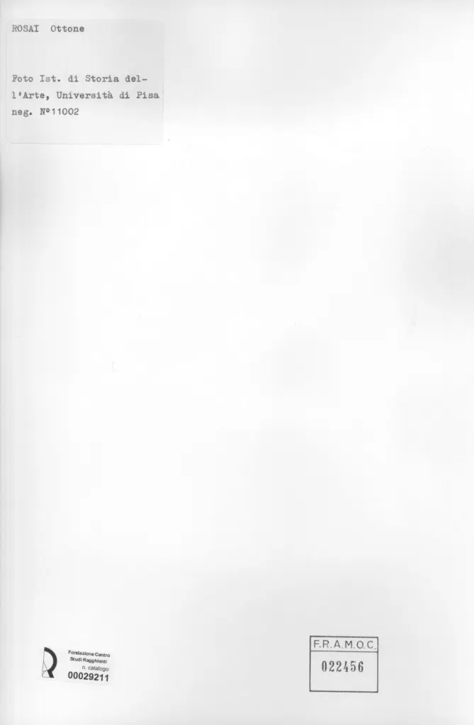 Universit&agrave; di Pisa. Dipartimento di Storia delle Arti , retro