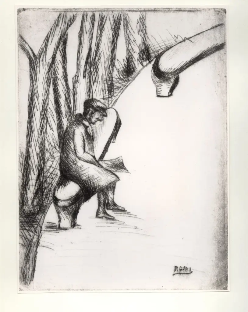 Rosai, Ottone , Uomo seduto su una panchina