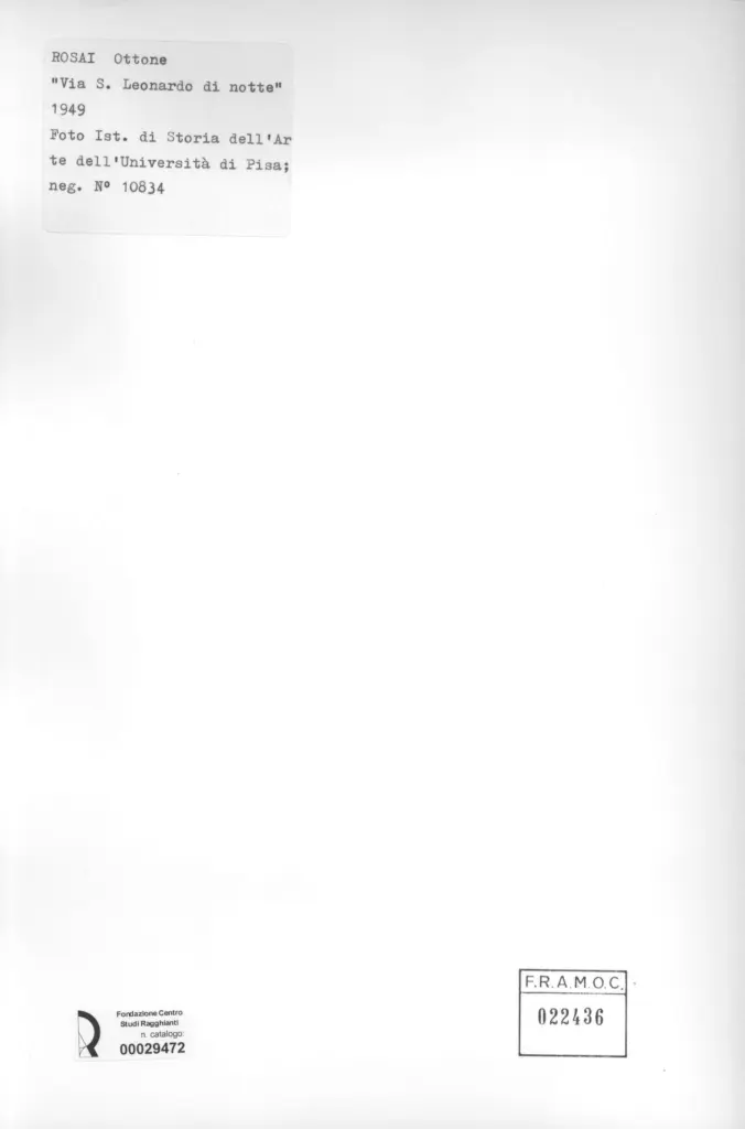 Universit&agrave; di Pisa. Dipartimento di Storia delle Arti , retro