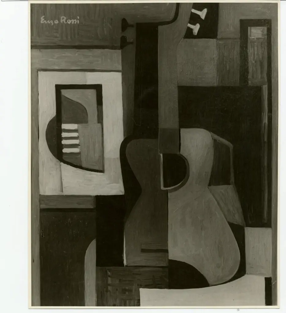 Rossi, Enzo , Oggetti: nello studio, luce elettrica -