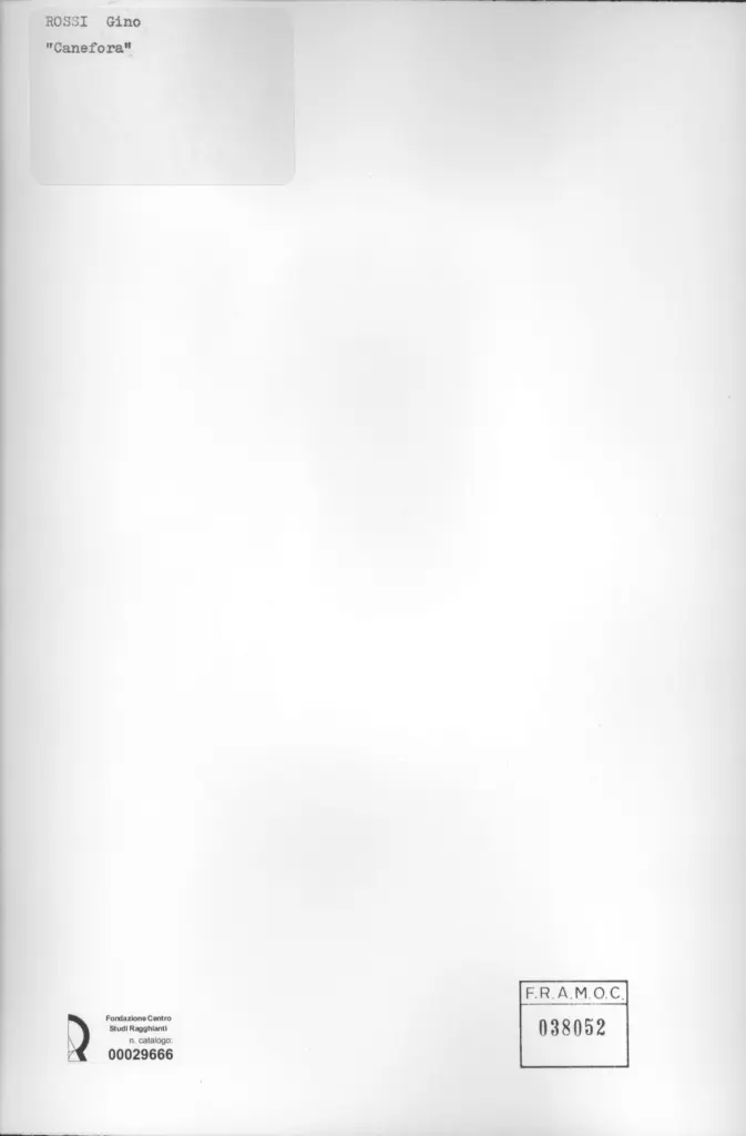 Anonimo, Anonimo , retro