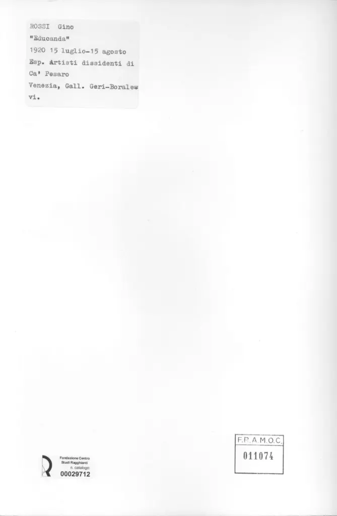 Anonimo, Anonimo , retro