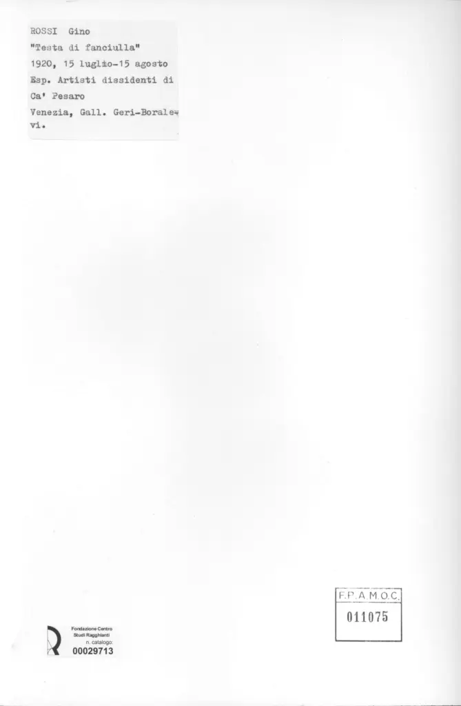 Anonimo, Anonimo , retro