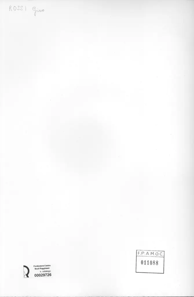 Anonimo, Anonimo , retro