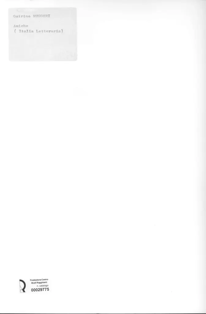 Anonimo, Anonimo , retro