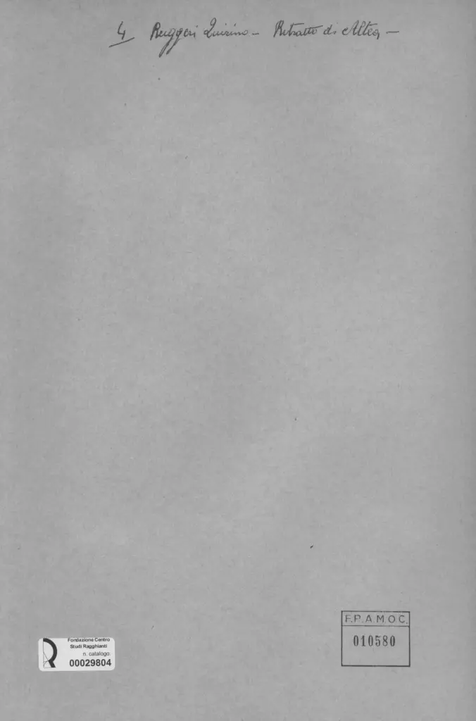 Anonimo, Anonimo , retro