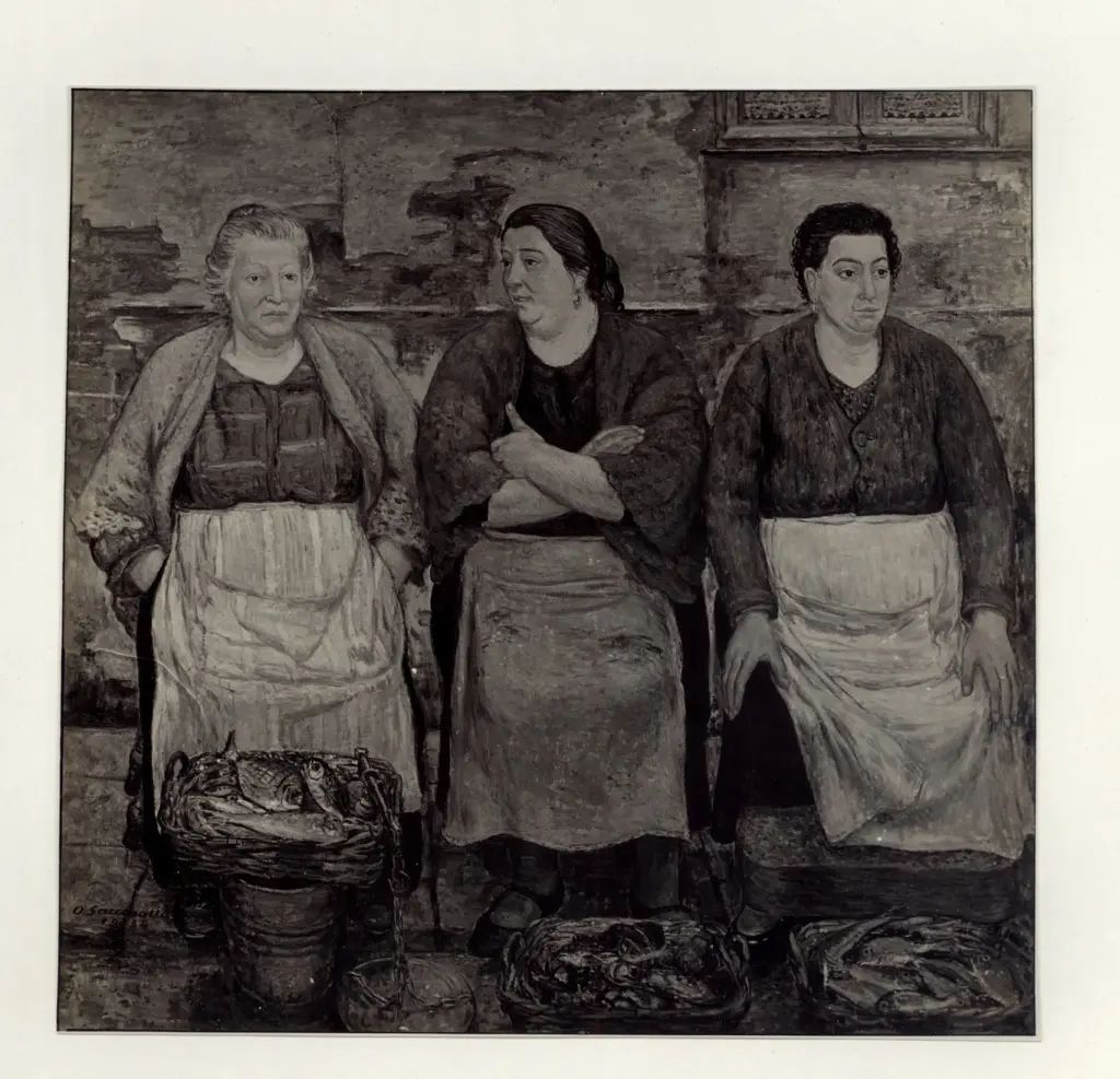 Giacomelli , Saccorotti, Oscar - sec. XX - Le pescivendole della foce , fronte