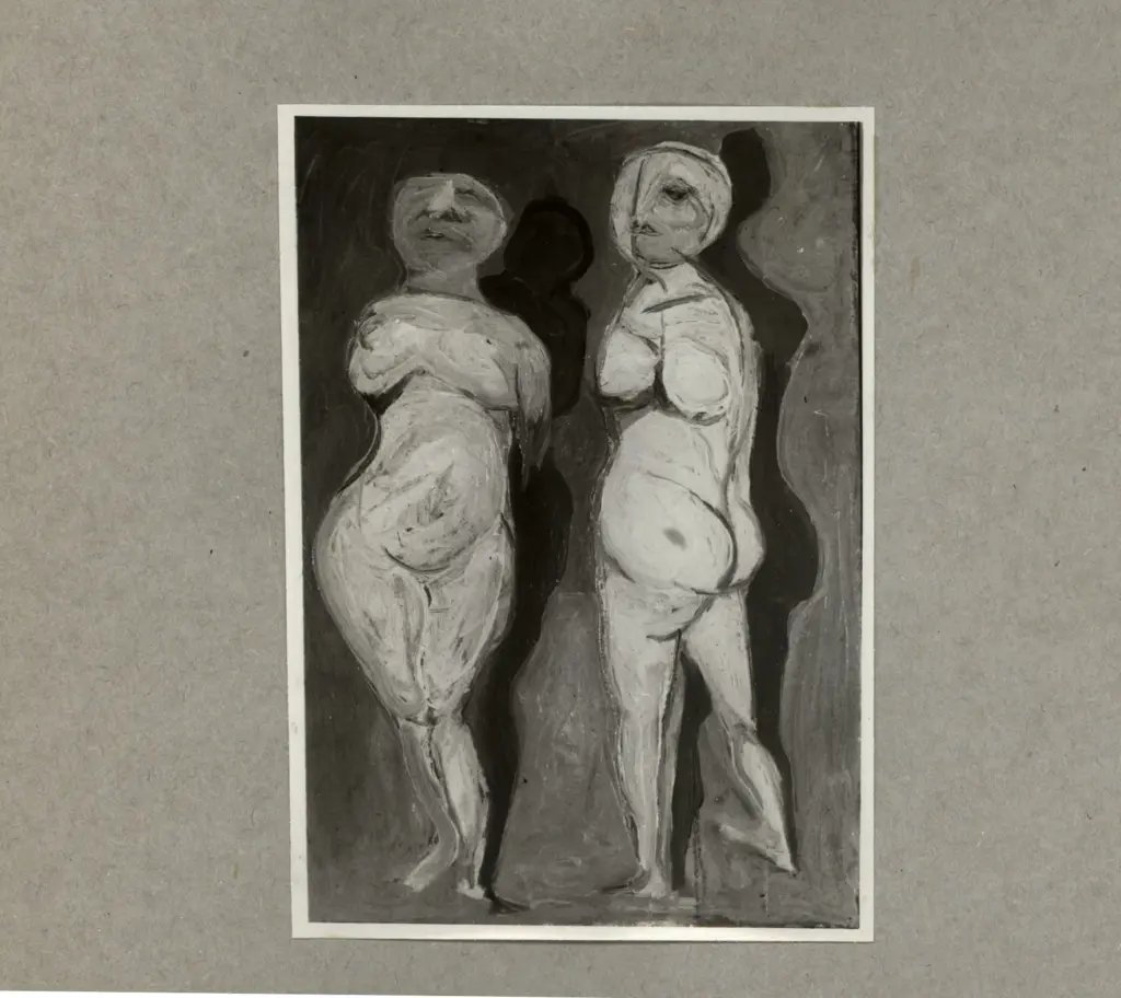 Sadun, Piero , Due figure in piedi