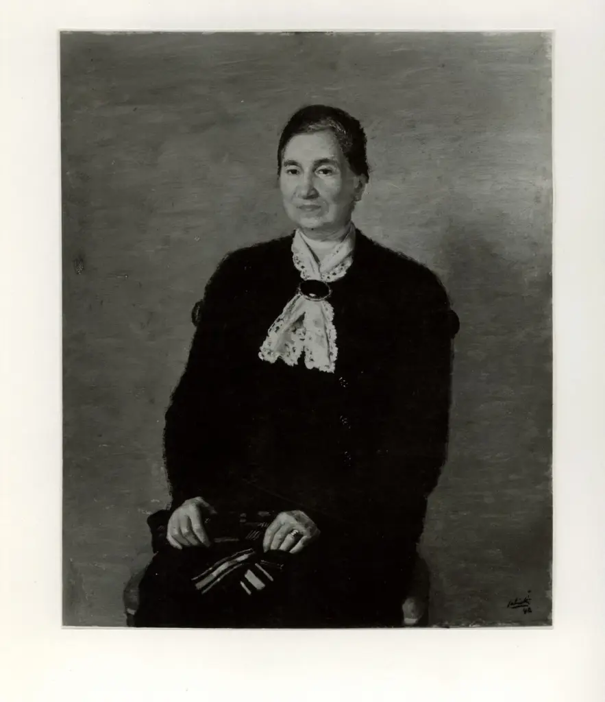 Giacomelli , Salietti, Alberto - sec. XX - Ritratto della Signora Brusco - Land&ograve; , fronte