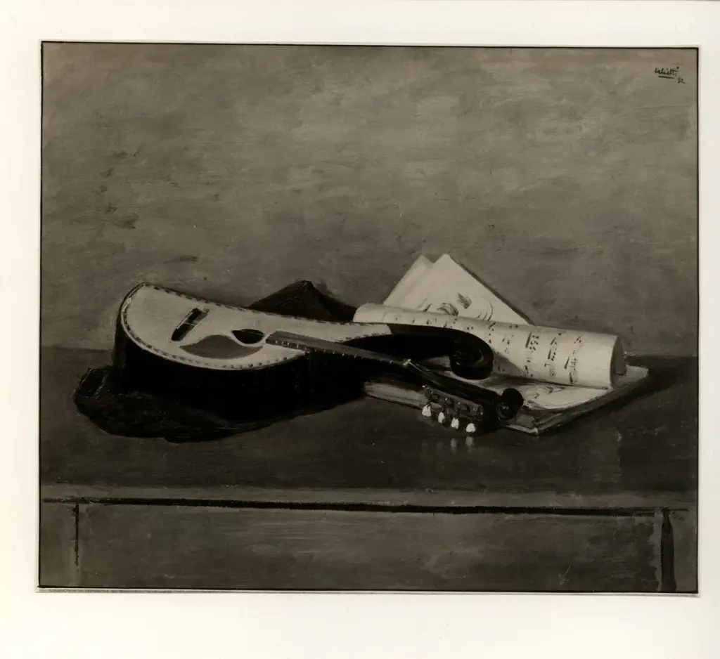 Giacomelli , Salietti, Alberto - sec. XX - Strumento musicale - Natura morta , fronte